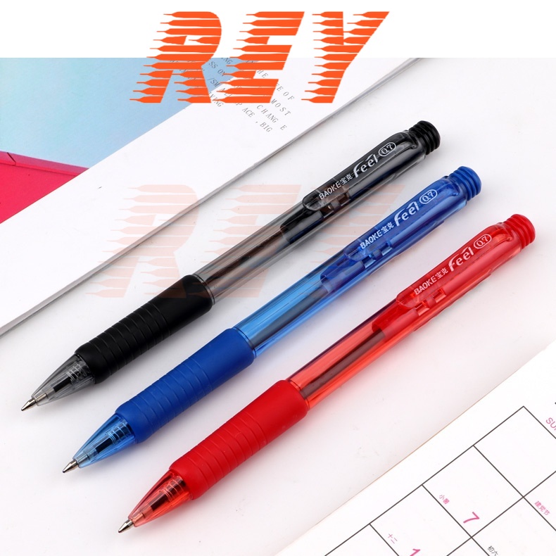 HỘP 24 cây bút bi dạng bấm ngòi 0.7mm Baoke B19