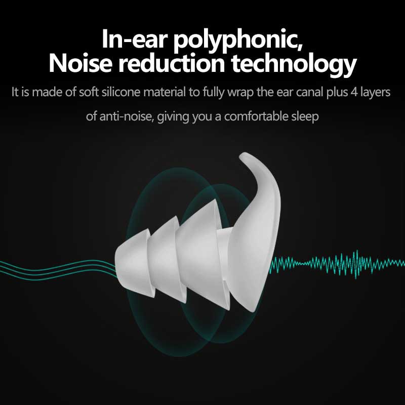 Aolon ZK10 Nút tai mềm mại êm ái thoải mái giảm tiếng ồn khi ngủ