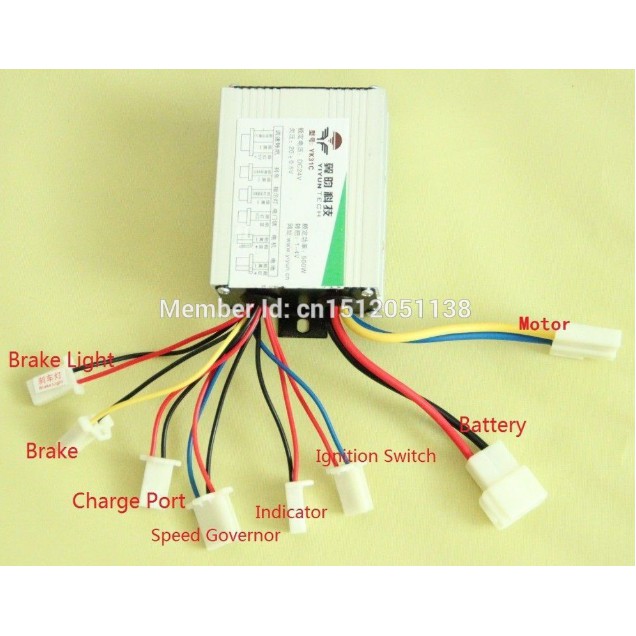 Điều tốc động cơ DC 24v 500W