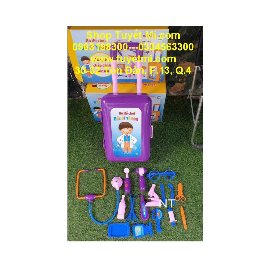 Bộ đồ chơi vali kéo bác sĩ chuyên nghiệp