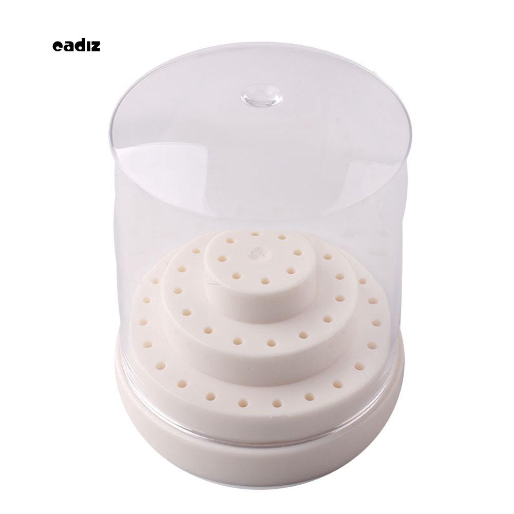 [Hàng mới về] Bộ đựng mũi mài trang trí móng tay có nắp đậy thiết kế tiện lợi