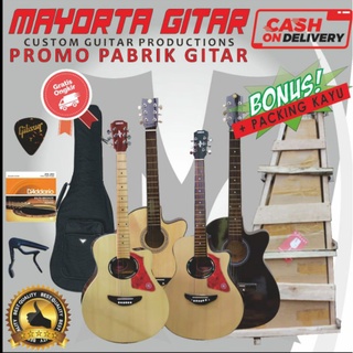 Image of gitar akustik yamaha pemula gratis packing kayu