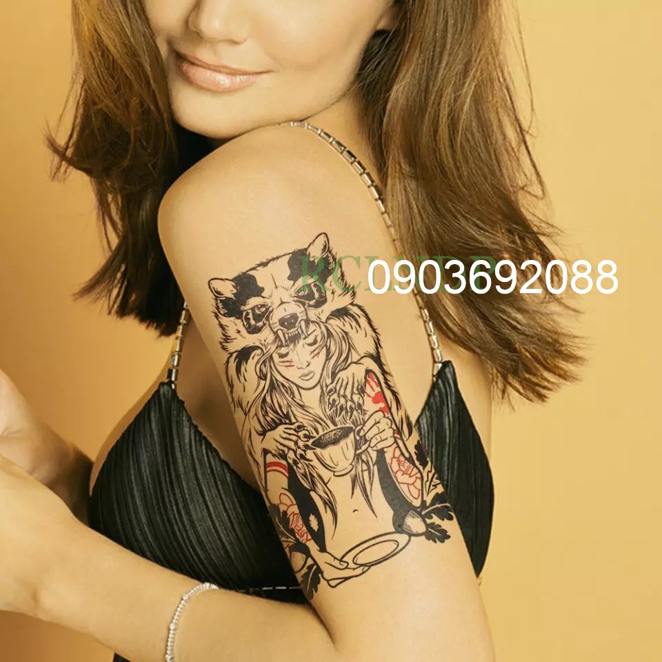 [HCM] Hình xăm dán - tattoo sticker lớn cá tính 15 x 21cm