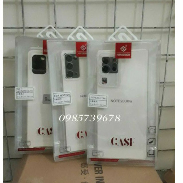 Ốp lưng KT Design Samsung Note 10 lite Note 20/note 20 Ultra trong suốt