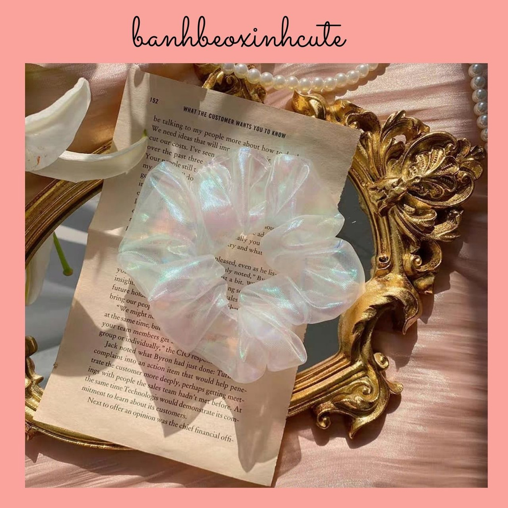 Scrunchies hologram size vừa