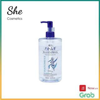 Dầu tẩy trang, Tẩy Trang Hatomugi Cleansing Oil 500ml dưỡng ẩm chiết xuất từ hạt ý dĩ |HÀNG NỘI ĐỊA NHẬT|