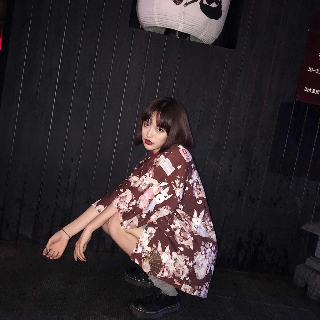 Bộ Đồ Cách Tân Họa Tiết Hoa Anh Đào Xinh Xắn | BigBuy360 - bigbuy360.vn