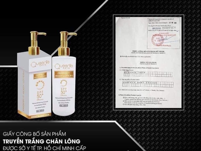 Dưỡng trắng body truyền trắng chân lông Queenie Skin