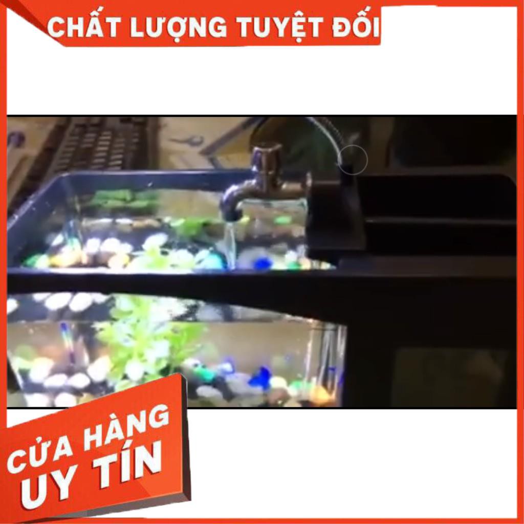 (SỈ = LẺ XẢ KHO, FREE SHIP) Bể Cá Mini Kiêm Đồng Hồ Để Bàn Siêu Dễ Thương Màu Ngẫu Nhiên