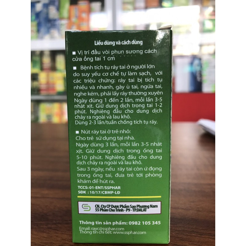 Xịt ráy tai RAY-C