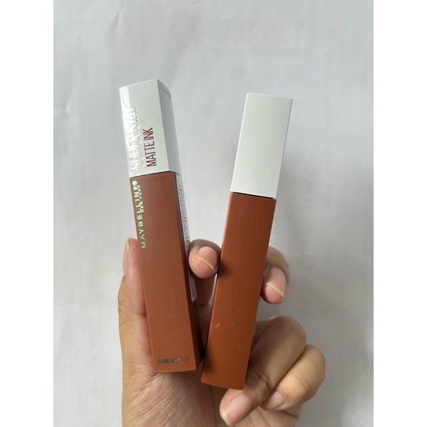 Son Maybeline Superstay Matte Ink - Màu 75 Fighter. Nâu đất