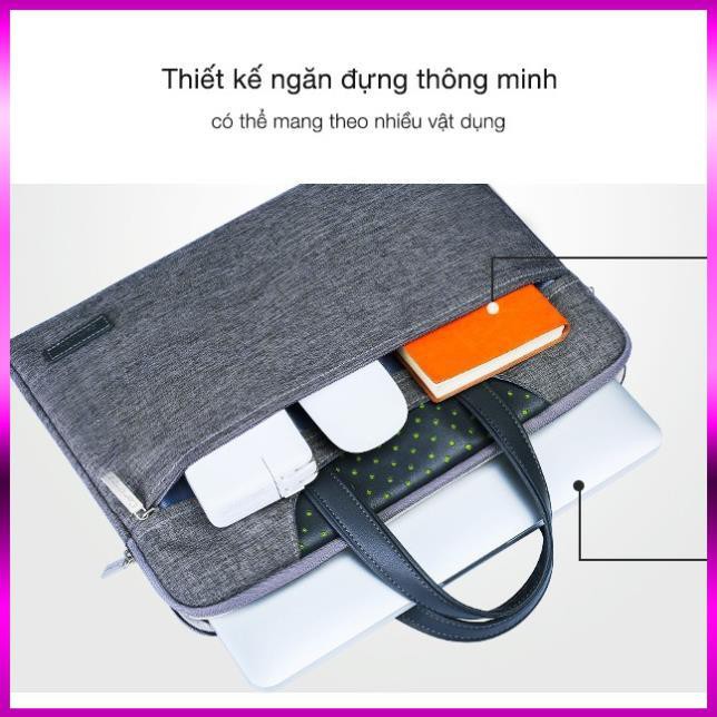 [Hỏa Tốc - Nhanh - Tiết Kiệm] Túi xách chống sốc Cartinoe Lamando Series cho Macbook/Laptop - 13/14/15 inch (Màu đen)