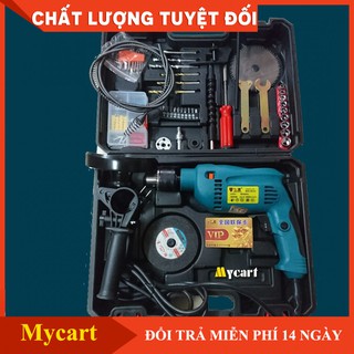 [HOT] - Bộ máy khoan đa năng FULL Phụ kiện công suất 2000W - Màu Xanh