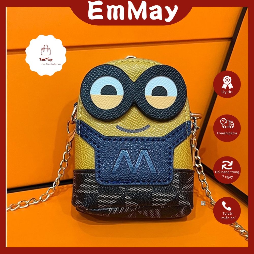 Túi đeo chéo mini EMMAY, hình minion ngộ nghĩnh đáng yêu EM239
