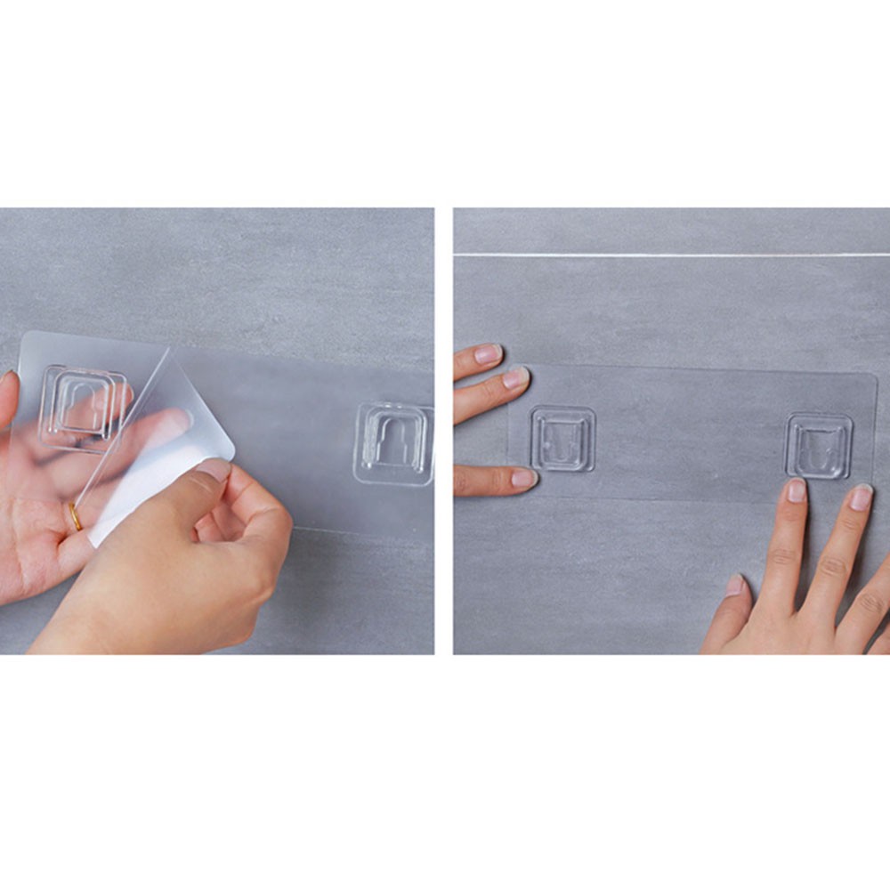 Ngàm Treo Giá Đựng Xà Phòng Trong Suốt Gắn Tường