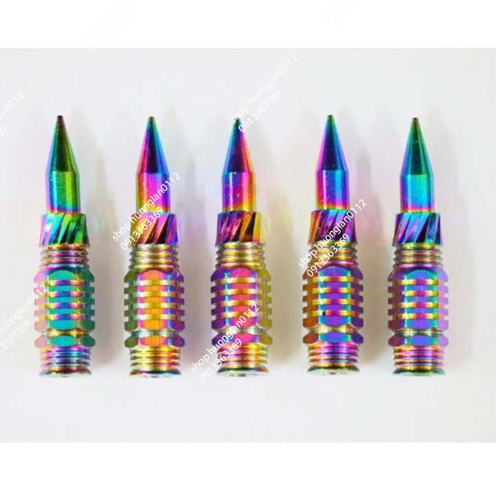 Ốc Chụp Đũa Phanh Tăng Xích xe máy 7 màu loại dài giá 1 đôi