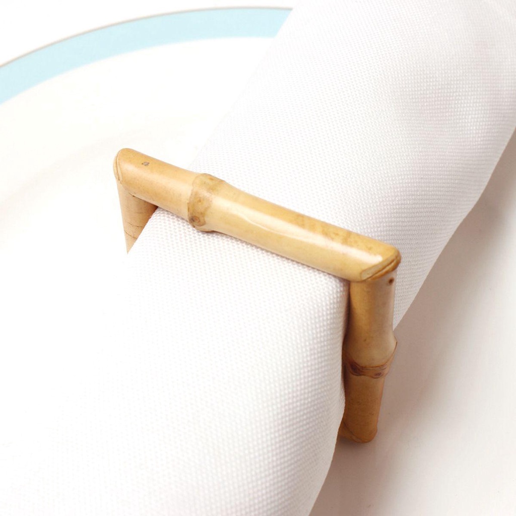 Lloyd Vòng Giữ Khăn Ăn Bằng Tre Tự Nhiên Handmade Có Khóa Gài Dùng Trong Khách Sạn Tiệc Tùng
