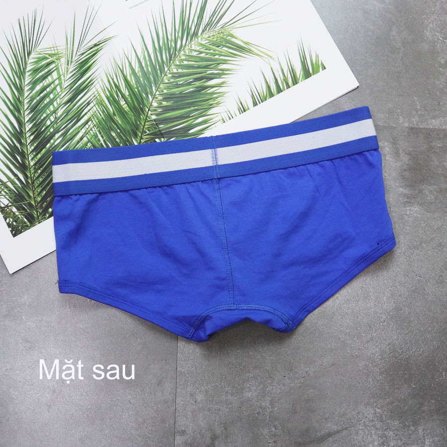 QUẦN LÓT NAM - Dạng BOXER Đùi Trơn- Thun Cotton Mịn