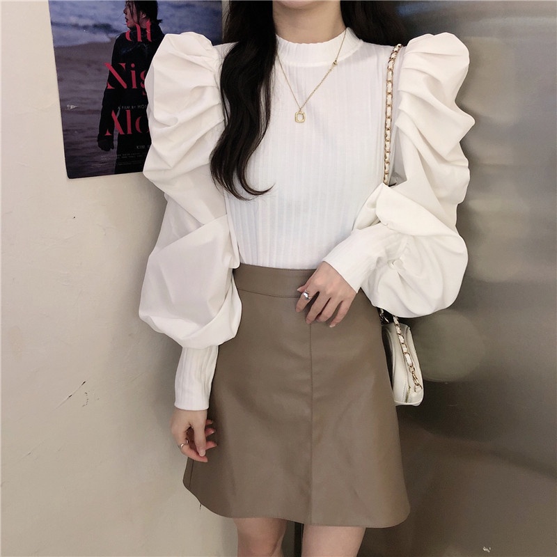 IELGY IELGY Áo Sweater Mỏng Tay Dài Cổ Tròn Màu Đen Phong Cách retro Dành Cho Nữ