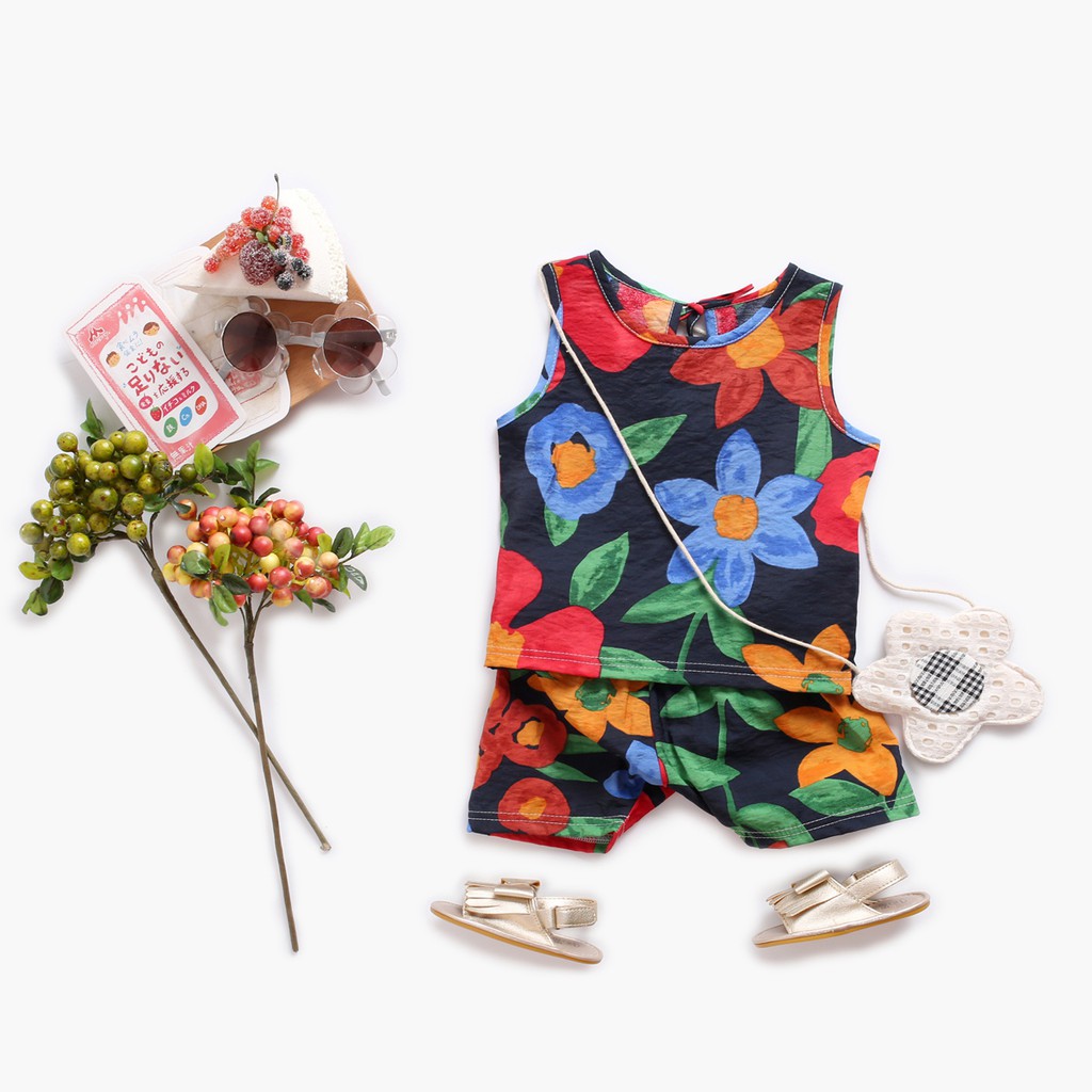 Bộ Áo Và Quần Sanlutoz Thời Trang Mùa Hè Cho Bé Gái