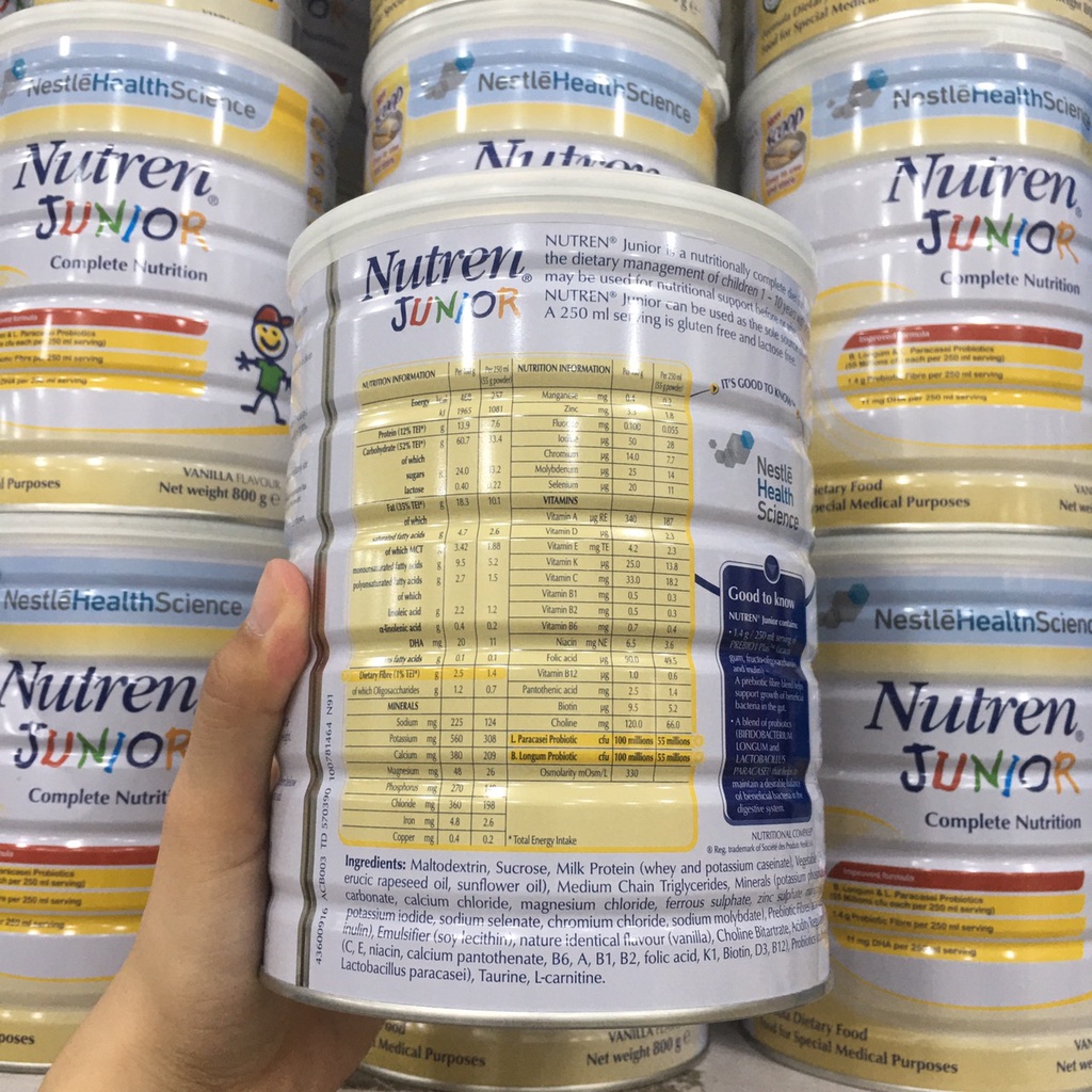 [ Còn hàng ] Sữa bột Nestle Nutren Junior 400gr / 800gr Cho Bé 1-12 Tuổi