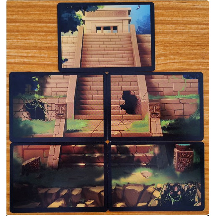 Bộ bài trò chơi Incan Gold Quest For Riches In The Ruins phiên bản Trung Quốc