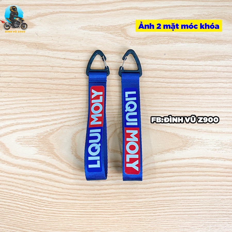 Móc chìa khóa đầu bấm NHỰA CHẮC CHẮN, DÂY BỐ CAO CẤP, IN logo các hãng xe phân khối lớn, hãng pô, dầu nhớt, phụ tùng xe