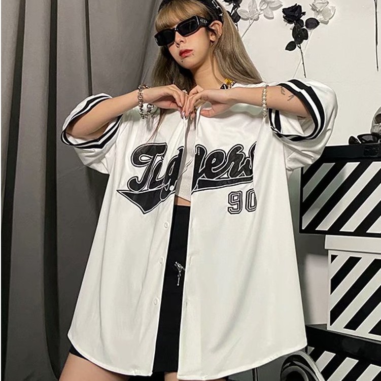 Áo Thun Bóng Chày Unisex Tay Jersey Ngắn Thời Trang Dành Cho Nữ | BigBuy360 - bigbuy360.vn