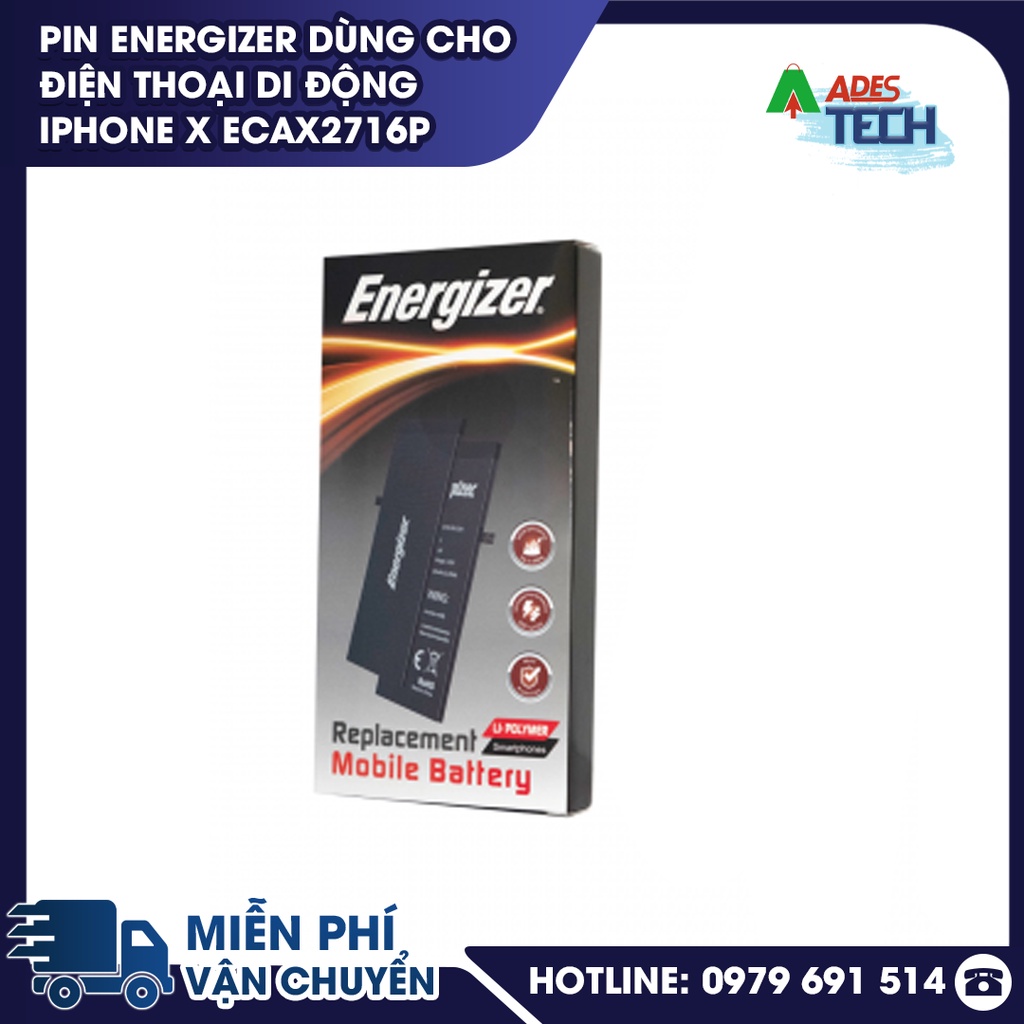 Pin Energizer dùng cho điện thoại di động iPhone X ECAX2716P - BẢO HÀNH 12 THÁNG