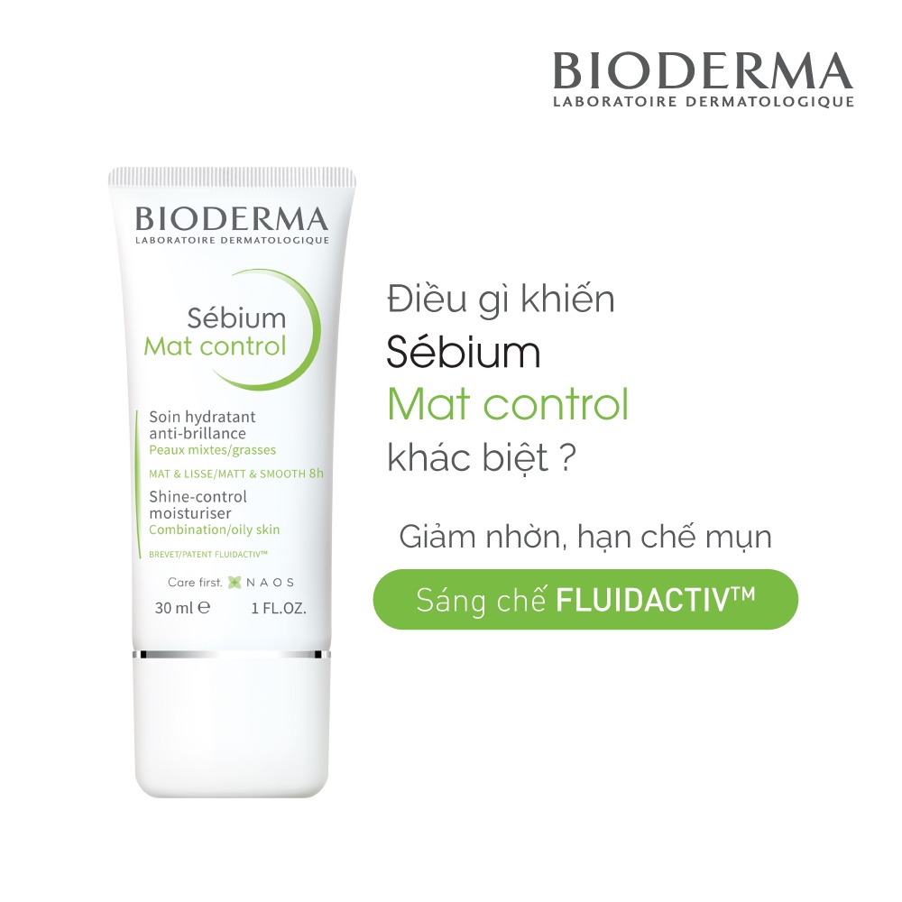 Kem dưỡng ẩm kiểm soát dầu Bioderma Sébium Mat Control 30ml