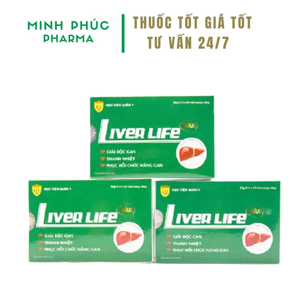 Thuốc giải độc gan Liver Life Plus - Học viện Quân Y - Thuốc bổ gan bảo vệ và phục hồi chức năng gan | BigBuy360 - bigbuy360.vn