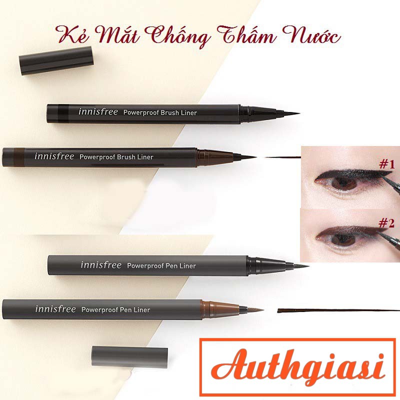 Dạ Kẻ Mắt Siêu Chống Nước Innisfree Powerproof Pen Liner Nét Mảnh [Mới 2019]