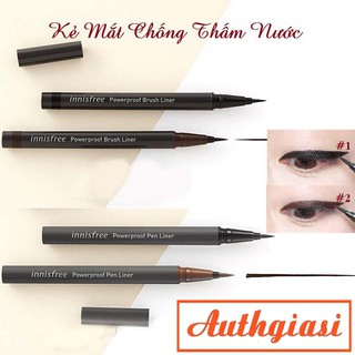 Dạ Kẻ Mắt Siêu Chống Nước Innisfree Powerproof Pen Liner Nét Mảnh [Mới 2019]