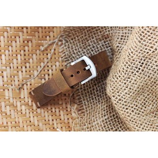 Dây da đồng hồ nam FREE SHIP】da bò nguyên miếng - handmade