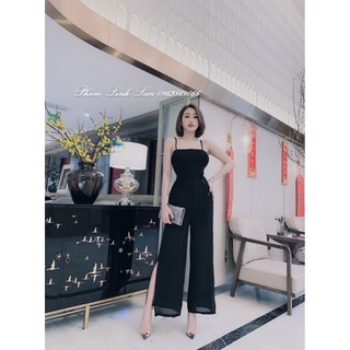Bộ jumpsuit dáng dài quần sẻ vạt hai dây MSOF51