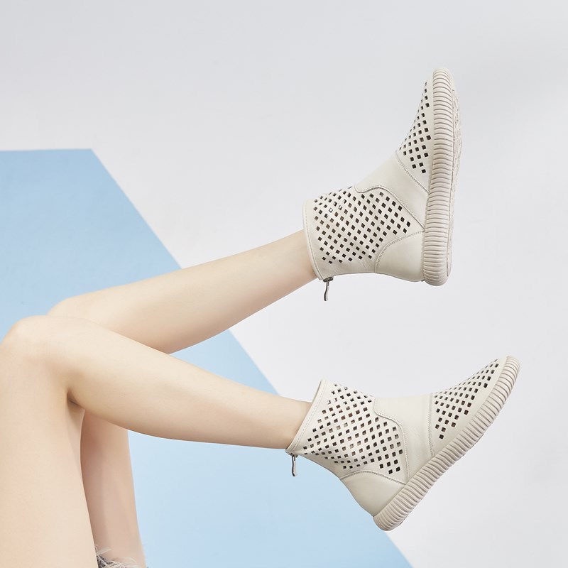 Giày Bốt Martin Anh Quốc Đế Bằng Thiết Kế Mới Mùa Hè 2021 Cho Nữ