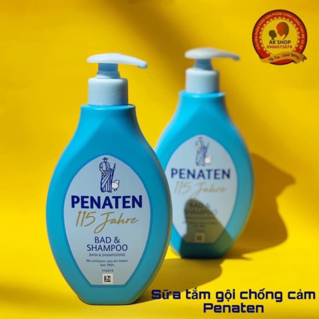 Sữa tắm gội Penaten chống cảm cho bé