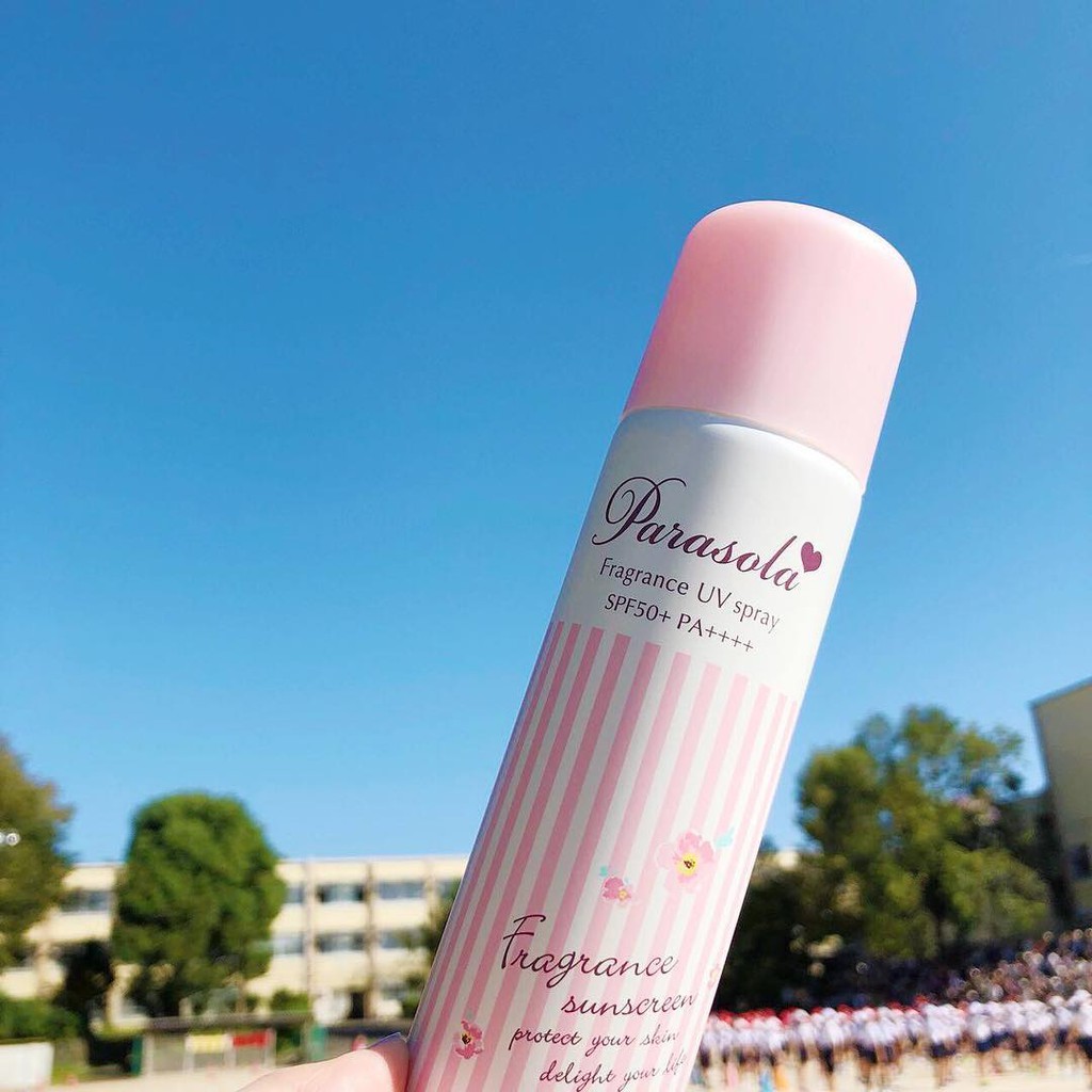 [Chính hãng] Xịt chống nắng hồng Naris Parasola Fragrance UV CUT Spray 50g