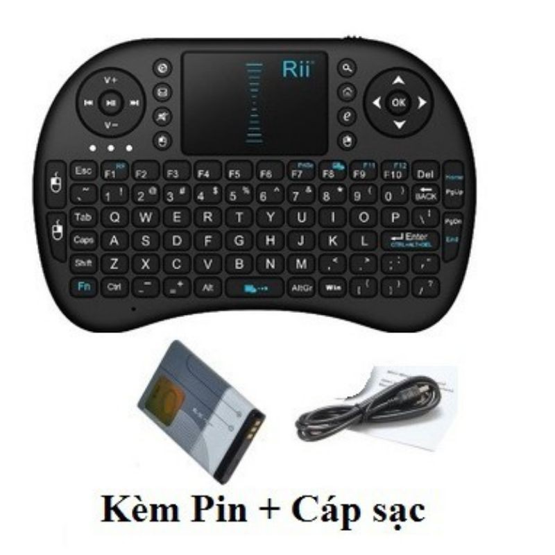 Chuột Bay Kiêm Bàn Phím Không dây, Bàn phím wifi mini keyboard Cho Smart Tivi & Android Box , bàn phím không dây