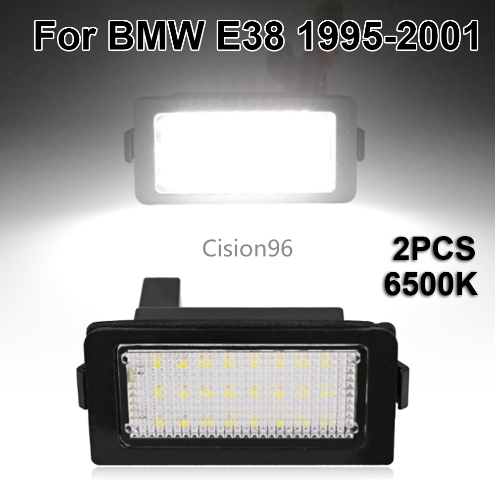 Set 2 Đèn Led Biển Số Xe Hơi Bmw E38 1995-2001 6500k