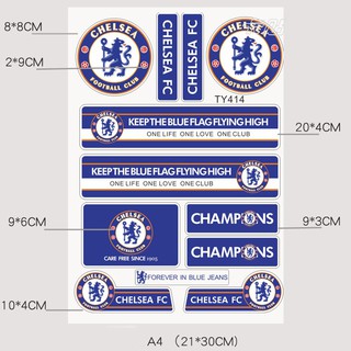Decal dán logo câu lạc bộ bóng đá