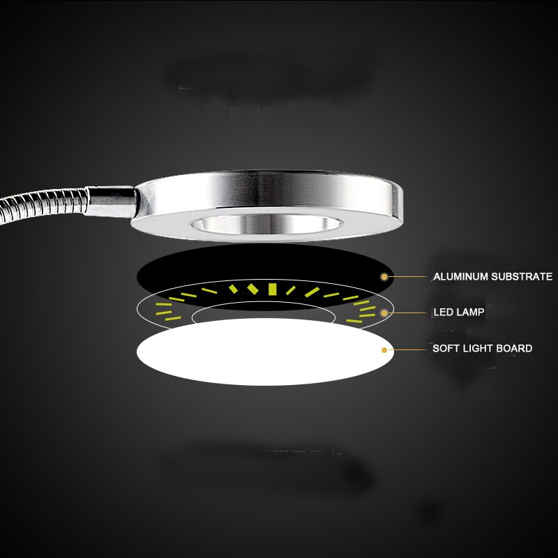 Đèn Xăm Với Kẹp USB Đèn LED Ánh Sáng Lạnh Thiết Bị Chiếu Sáng Trang Điểm Lông Mày Cải Tiến Hình Xăm Nghệ Thuật Làm Móng Tay Công Cụ Thẩm Mỹ ViệnMicroblade trang điểm vĩnh viễn