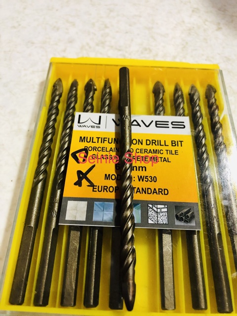 D.I.Y Mũi khoan đa năng cao cấp Waves 6mm 8mm 10mm