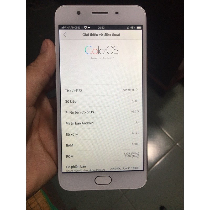 Điện thoại oppo f1s ram 3gb