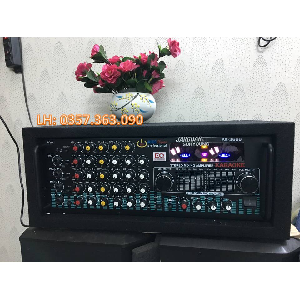 Amply JARGUAR chỉnh nhạc Equalizer 16 sò công suất lớn, có 4 lỗ micro