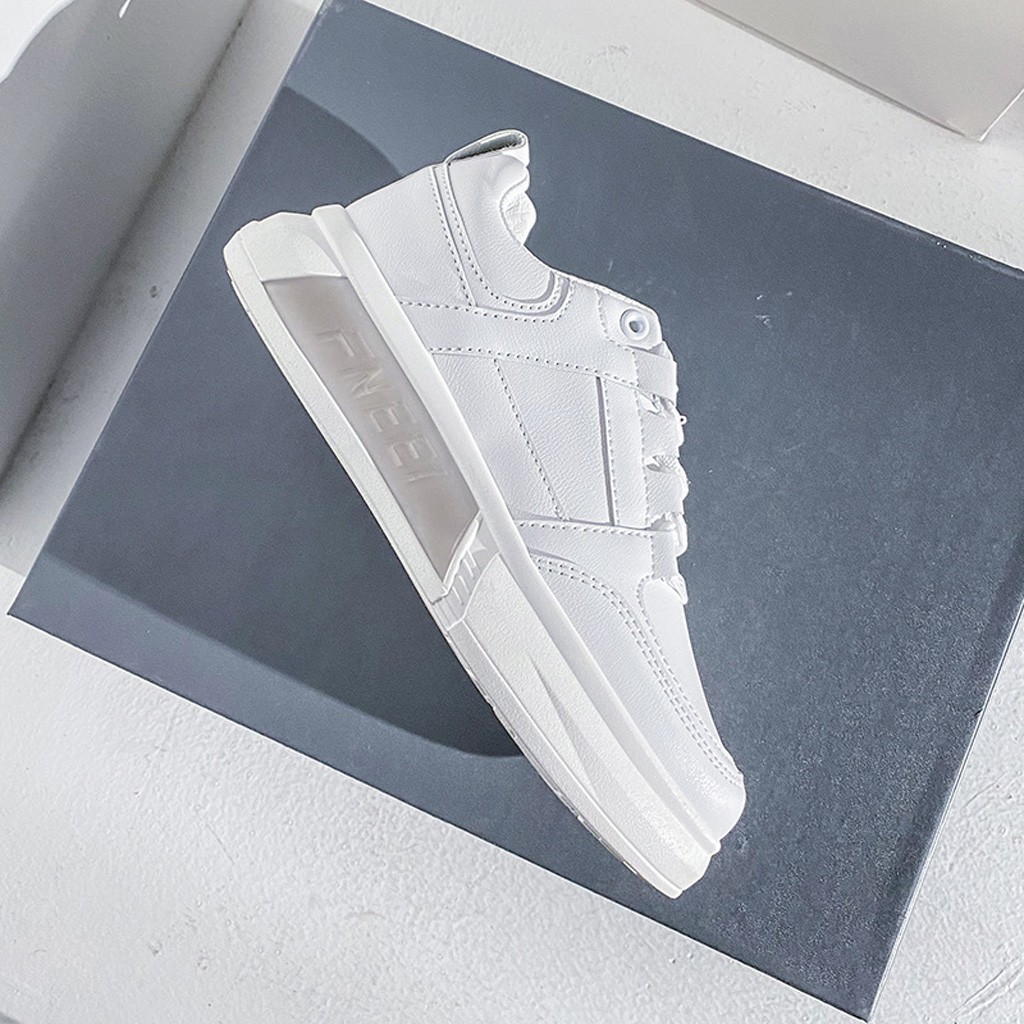 Giày Sneaker Nữ BUXINO14 Giày Thể Thao Nữ Đế Bằng 4cm Cột Dây Cổ Thấp Ulzzang Chạy Bộ Đi Học Đi Chơi Size Từ 36 Đến 39