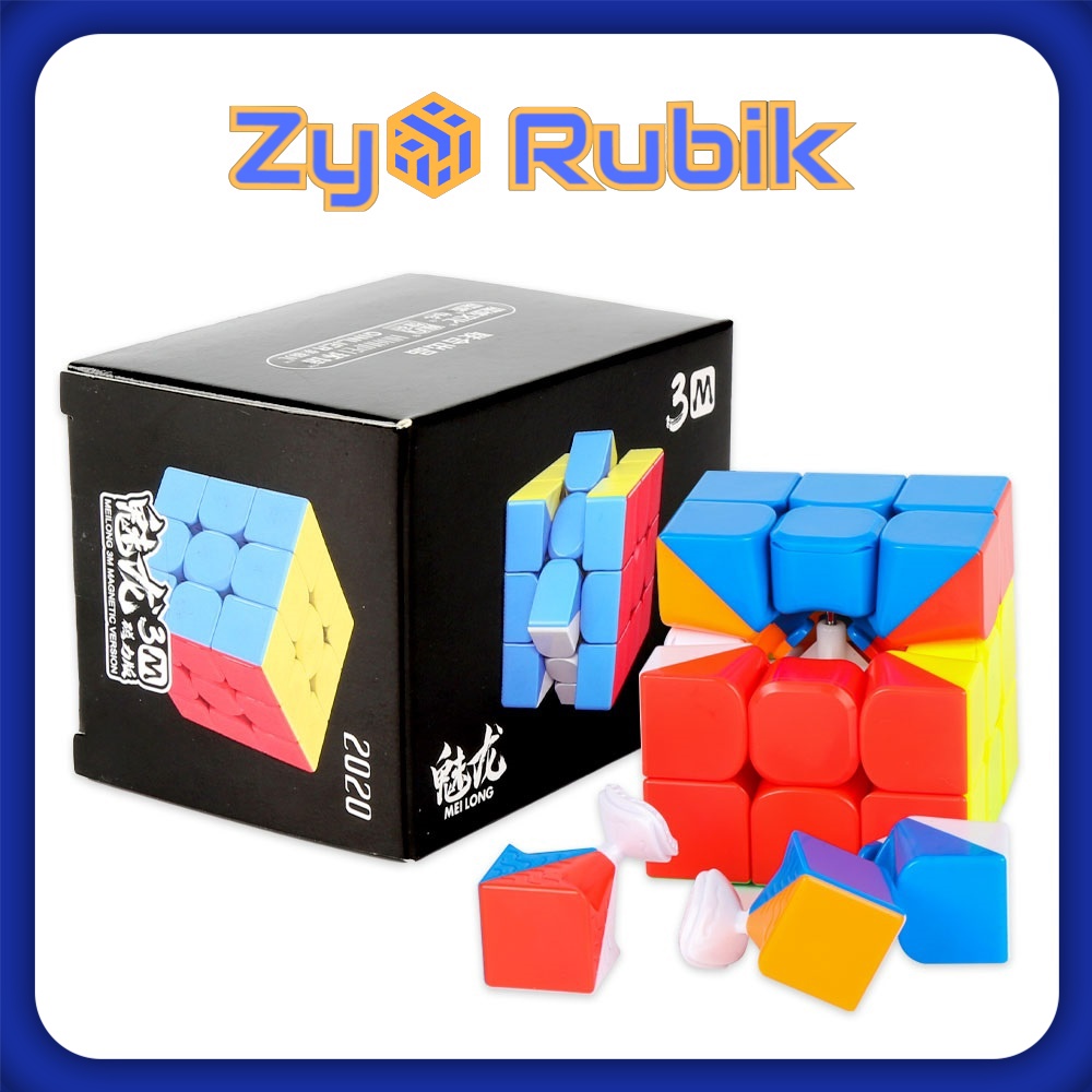 Rubik 3x3 Moyu Meilong 3M/ Moyu Meilong 3M Stickerless cao cấp ( Đã được hãng mod nam châm ) - ZyO Rubik