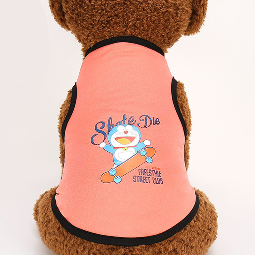 Áo Cổ Tròn In Họa Tiết Hoạt Hình Cho Thú Cưng