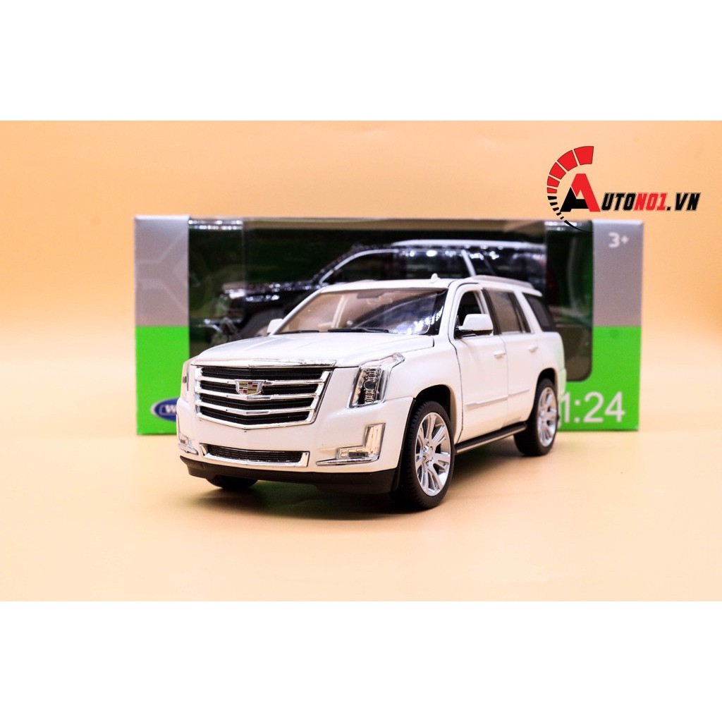 MÔ HÌNH XE CADILLAC ESCALADE 2017 WHITE 1:24 WELLY 5169