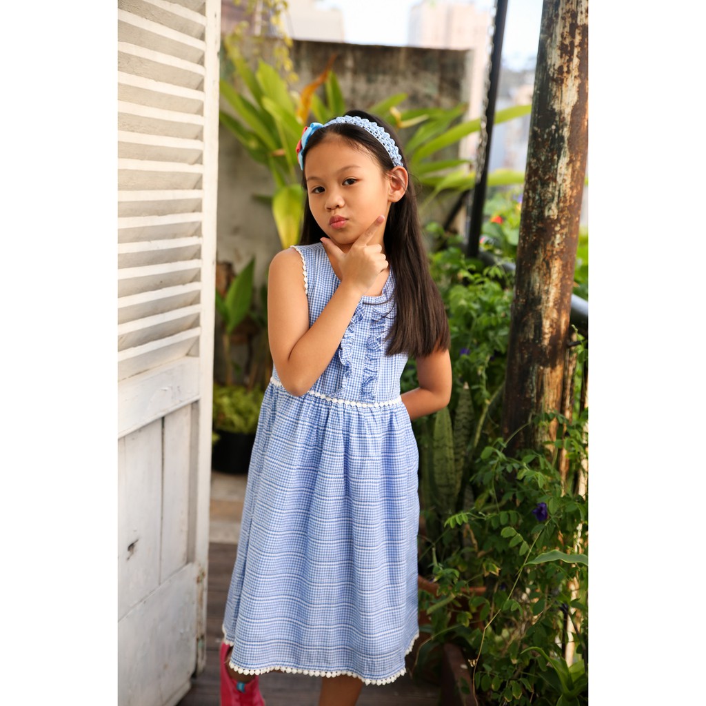 Đầm dún eo phối ren thương hiệu By Mom